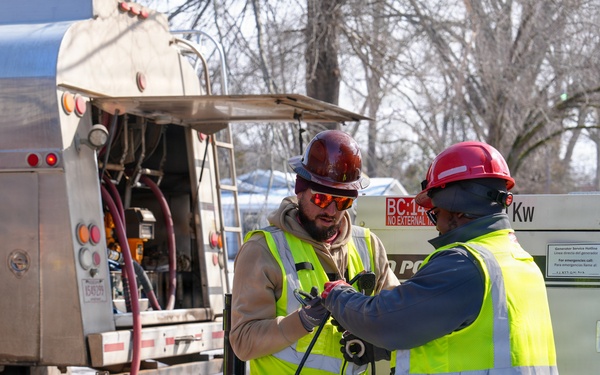 U.S. Army Corps of Engineers and FEMA Deliver Generator to Potts Camp City Hall