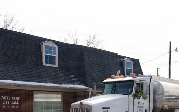 U.S. Army Corps of Engineers and FEMA Deliver Generator to Potts Camp City Hall