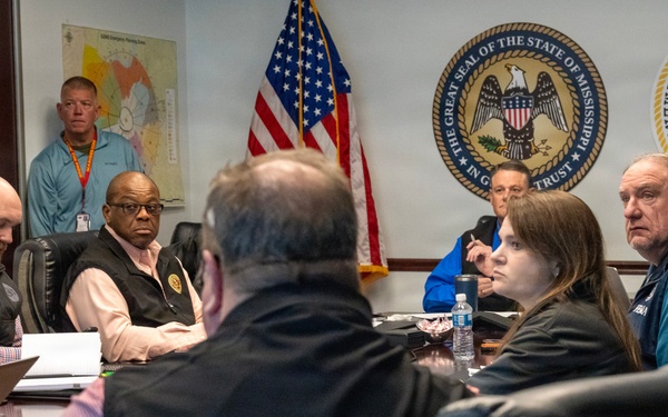 FEMA Works from the Mississippi State Emergency Operations Center