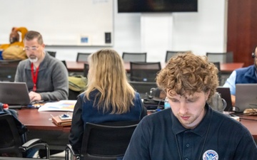 FEMA Works from the Mississippi State Emergency Operations Center