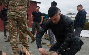 U.S. Marines with FAST Company Europe and the Cyprus National Guard conduct TCCC Training
