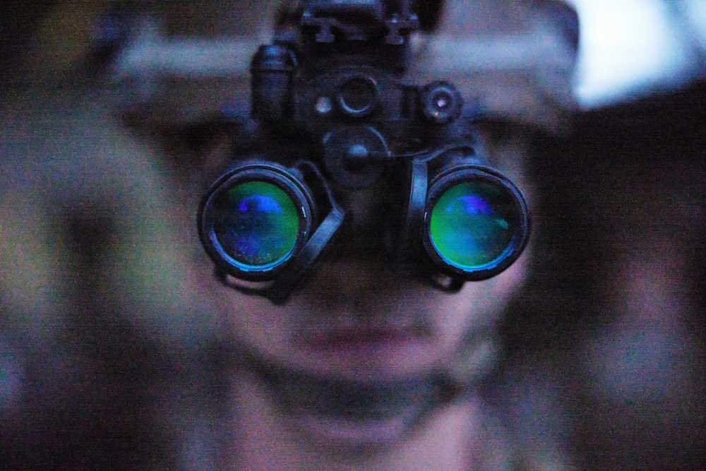 U.S. Marines with FAST Company Europe and Cyprus Special Forces Night Range