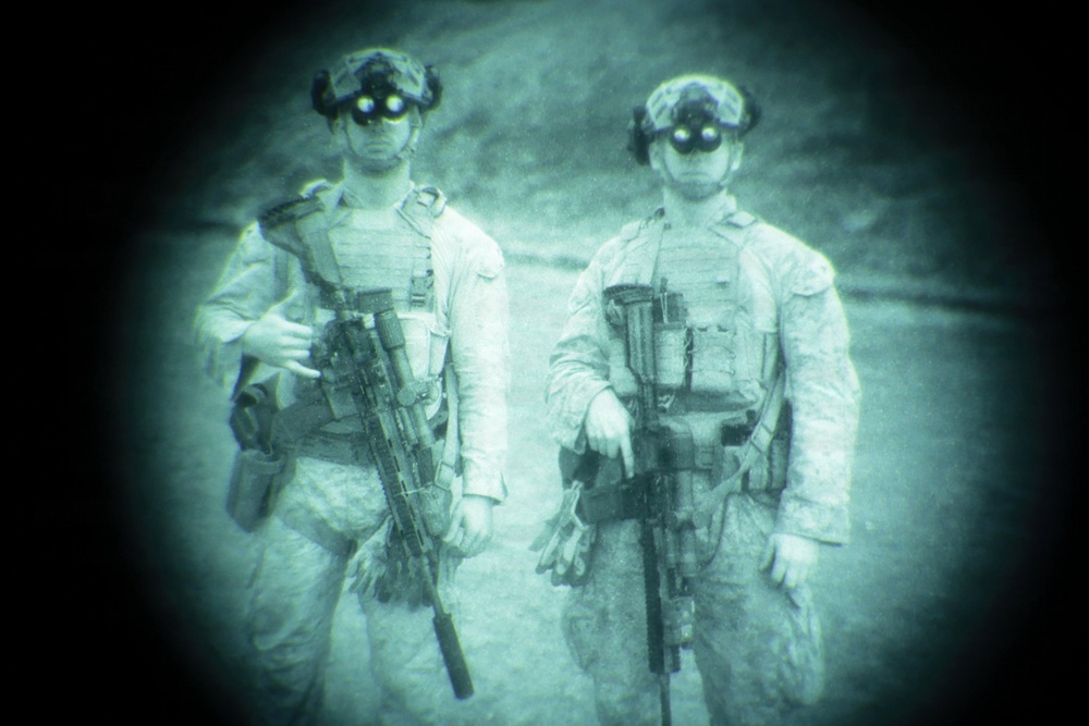 U.S. Marines with FAST Company Europe and Cyprus Special Forces Night Range