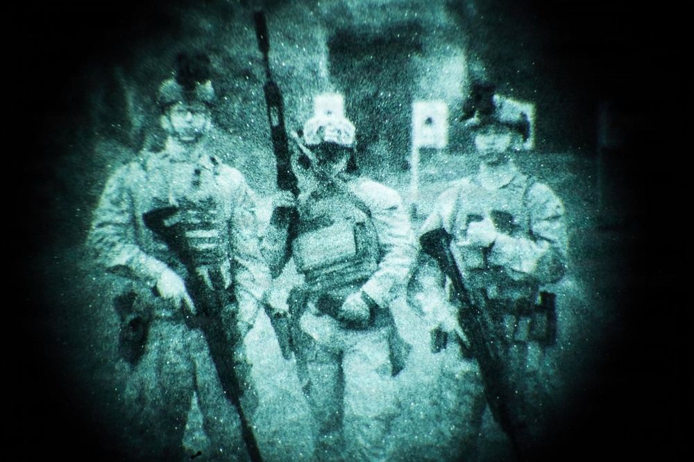 U.S. Marines with FAST Company Europe and Cyprus Special Forces Night Range
