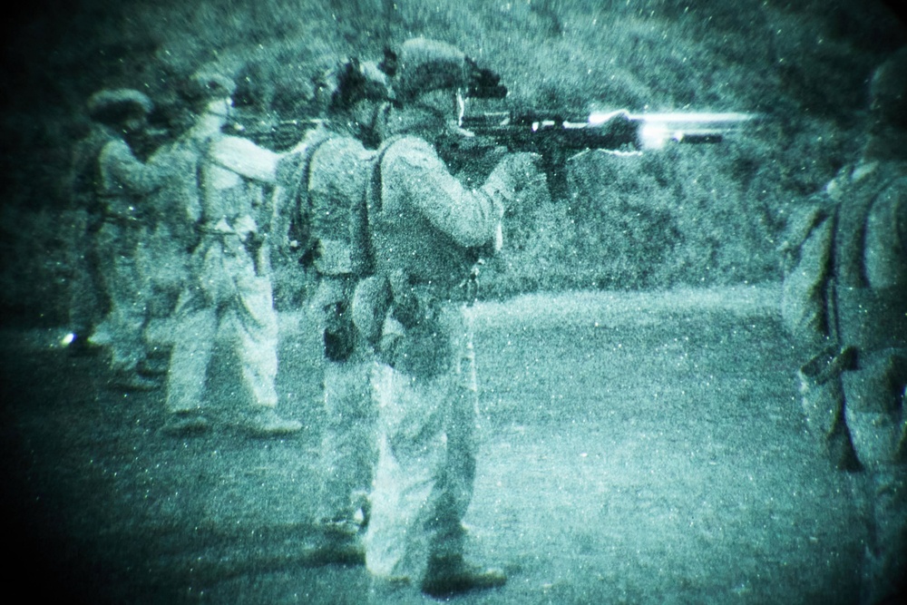 U.S. Marines with FAST Company Europe and Cyprus Special Forces Night Range
