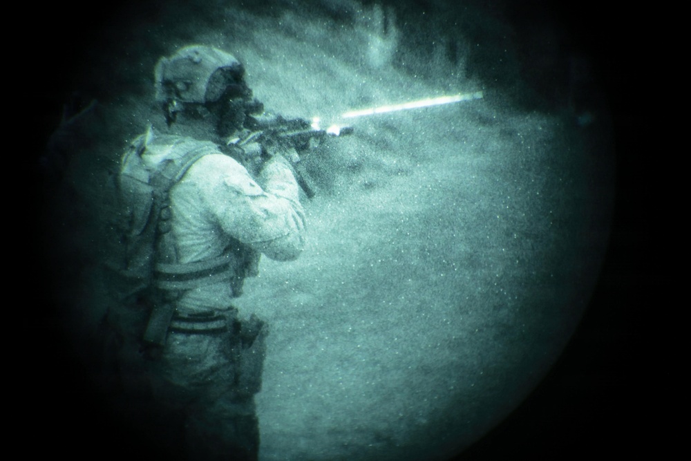 U.S. Marines with FAST Company Europe and Cyprus Special Forces Night Range