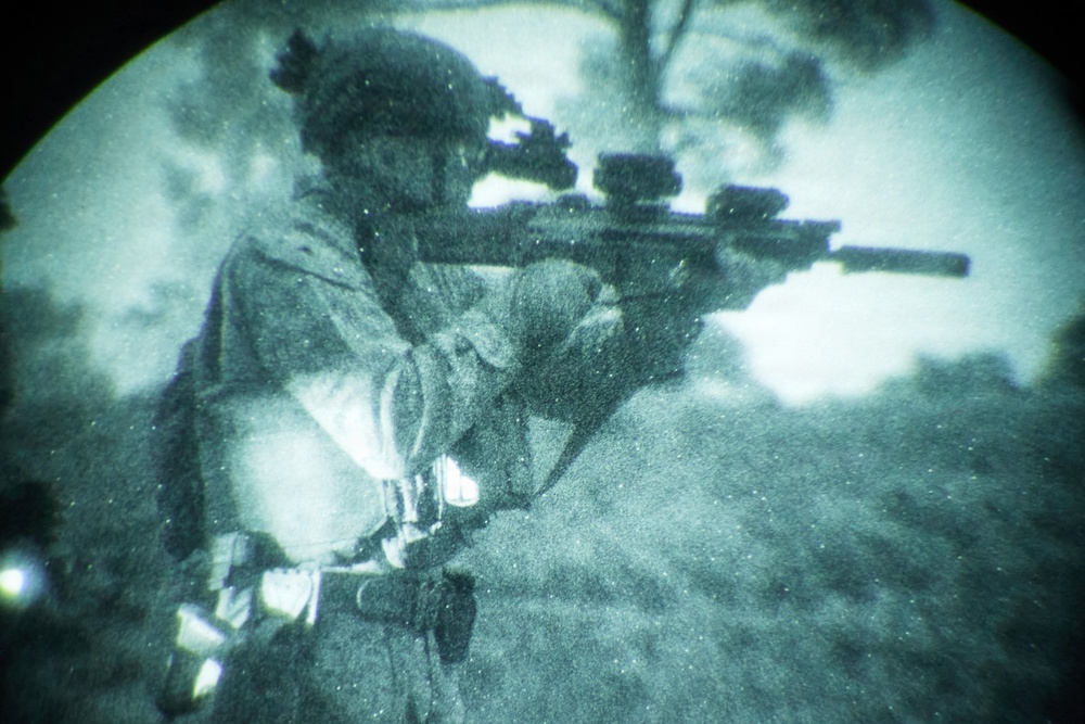 U.S. Marines with FAST Company Europe and Cyprus Special Forces Night Range