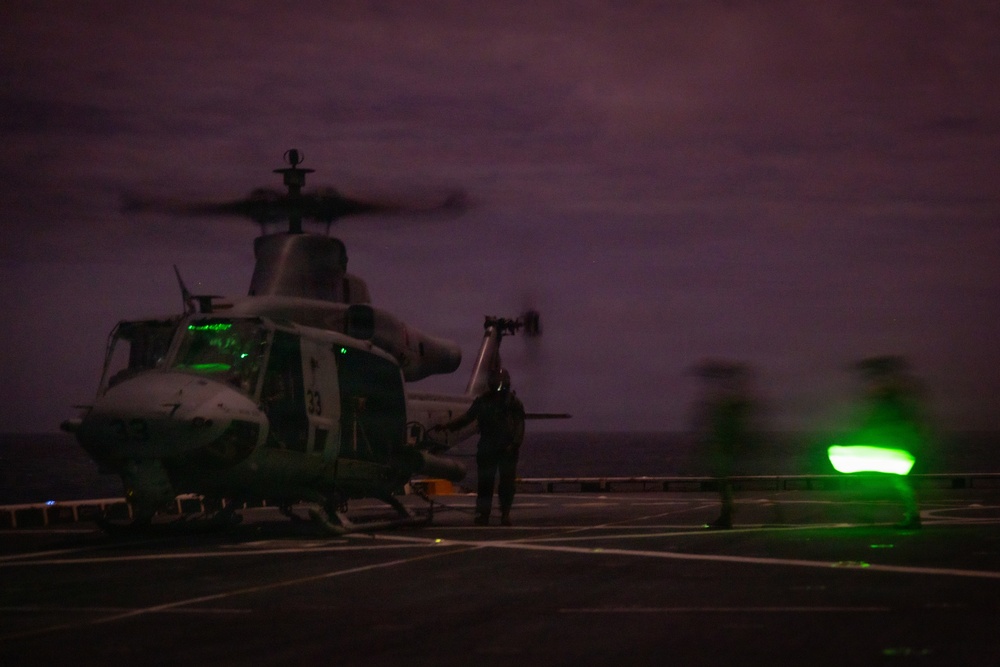 22ND MEU (SOC) | MSRT and MSPF Conduct Aerial Night Sniper Live Fire