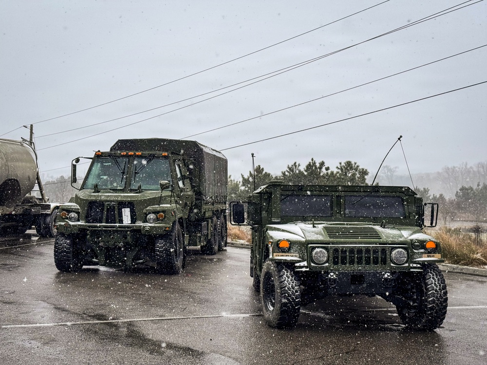 678th Air Defense Artillery Brigade responds to Winter Storm Gianna