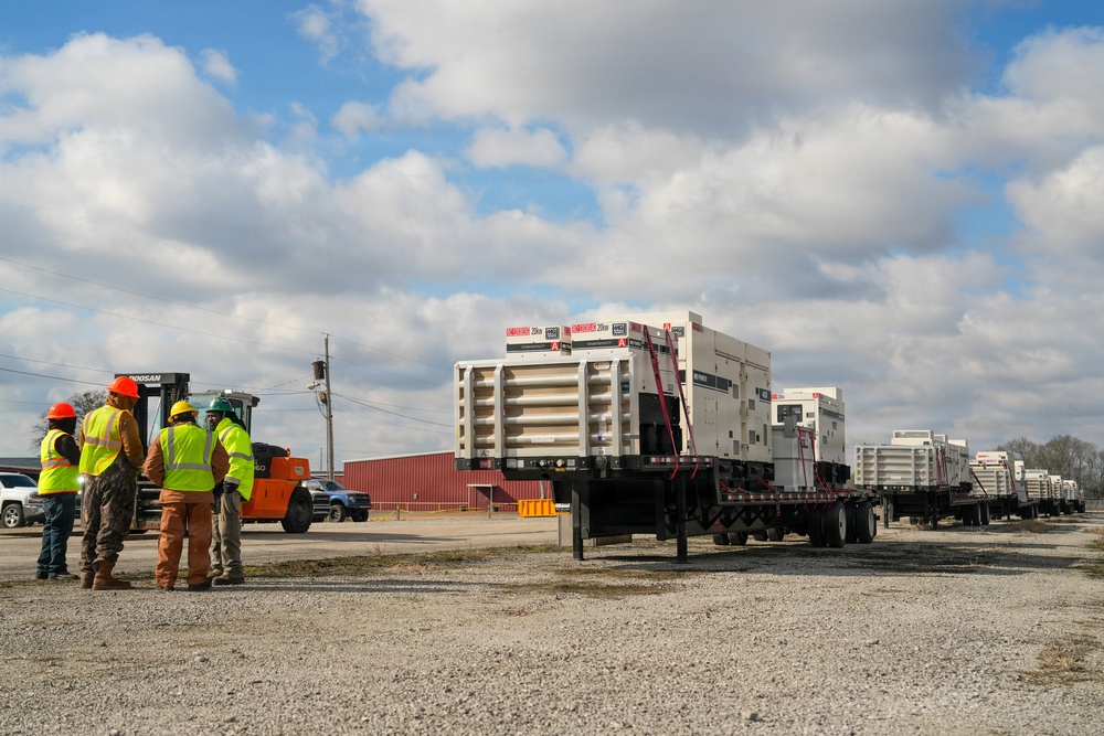 Tupelo Generator Staging Area