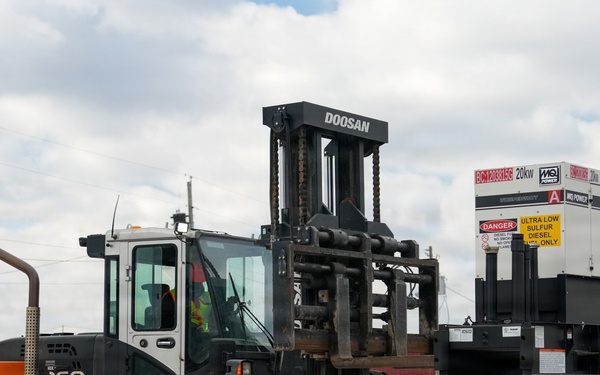 Tupelo Generator Staging Area