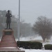 Snowfall blankets Camp Lejeune