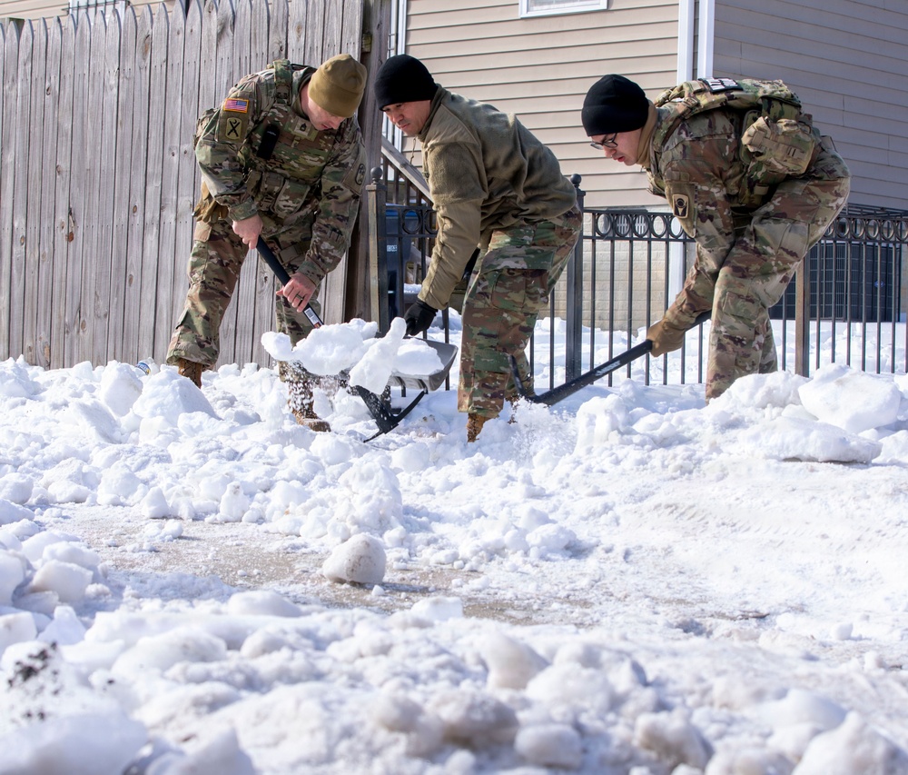 National Guard Supports Snow Removal at Local Schools Across Washington, D.C.