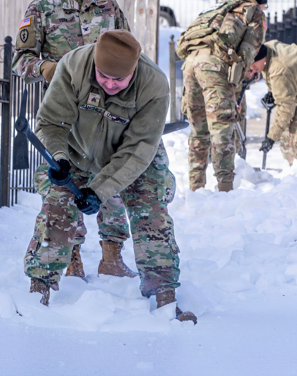 National Guard Supports Snow Removal at Local Schools Across Washington, D.C.