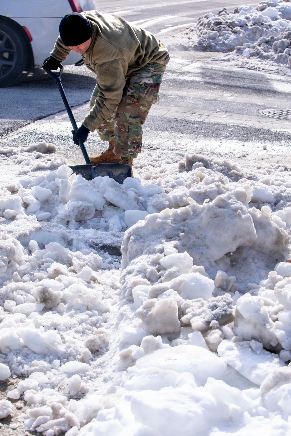 National Guard Supports Snow Removal at Local Schools Across Washington, D.C.