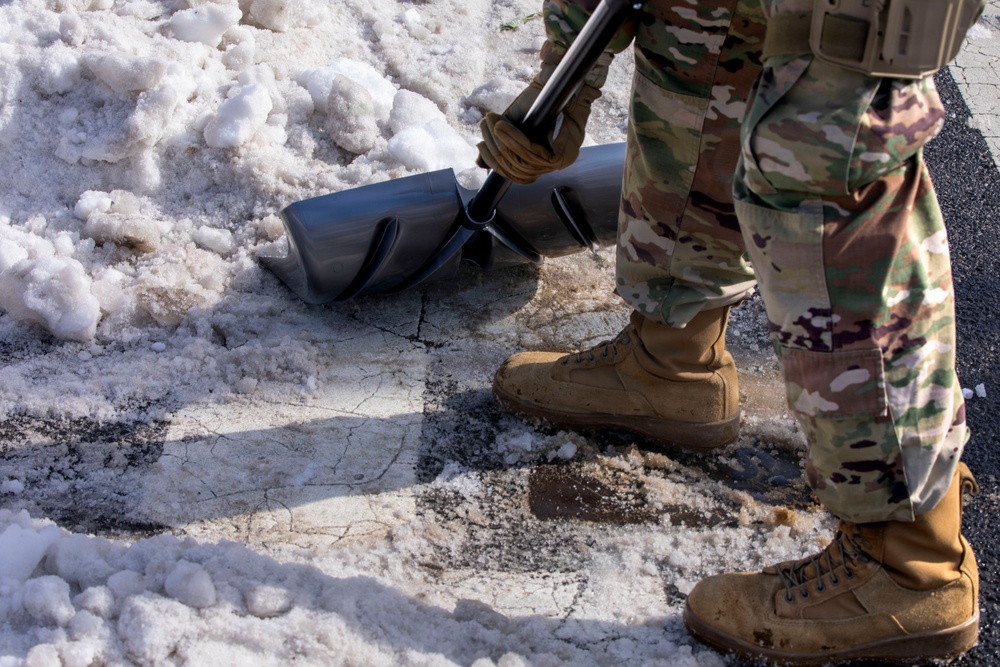 National Guard Supports Snow Removal at Local Schools Across Washington, D.C.
