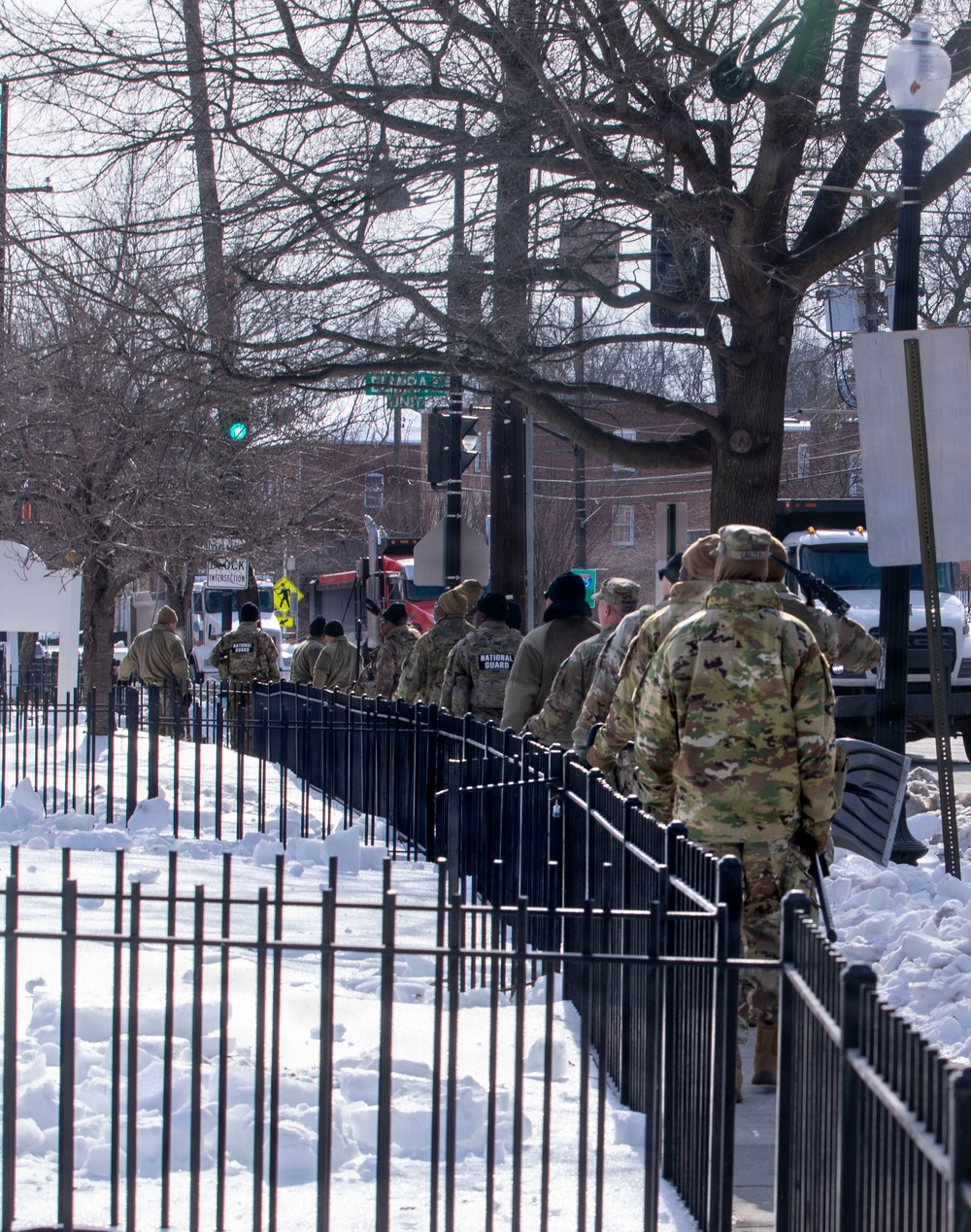 National Guard Supports Snow Removal at Local Schools Across Washington, D.C.
