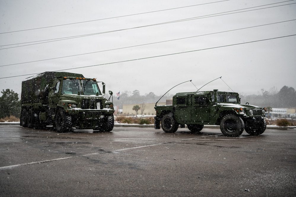 678th Air Defense Artillery Brigade responds to Winter Storm Gianna