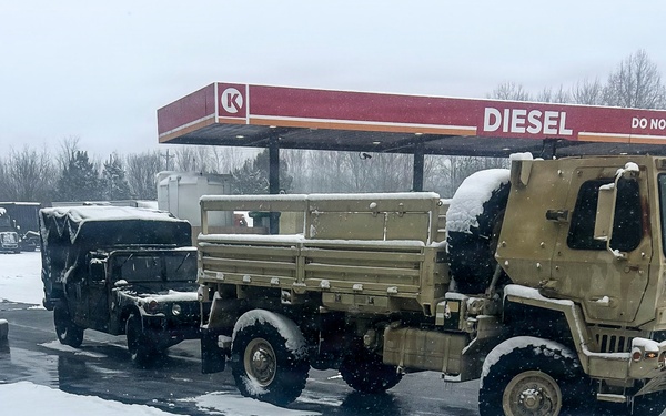 228th Theater Tactical Signal Brigade vehicle-recovery teams continue Winter Storm Gianna response