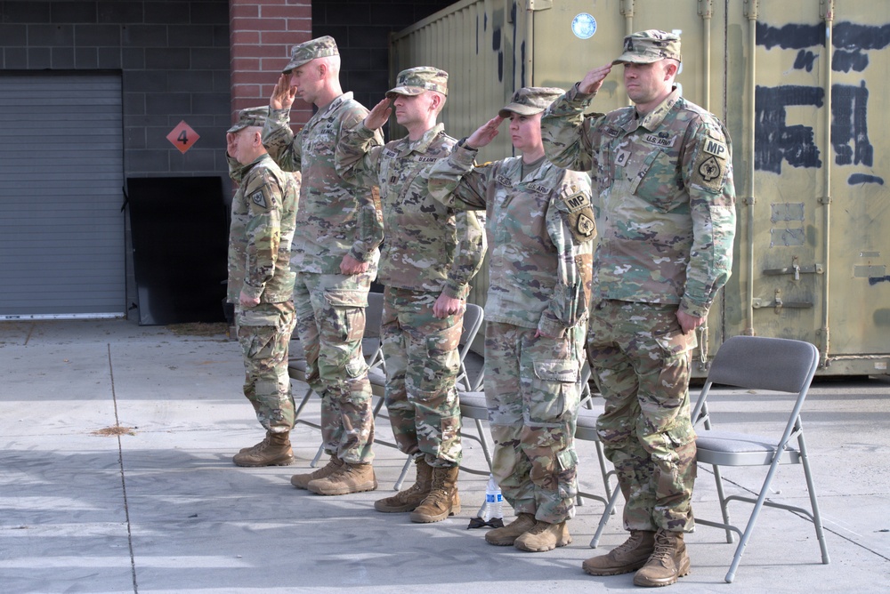 Headline Handoff: The 137th Military Police Detachment Executes Change of Responsibility