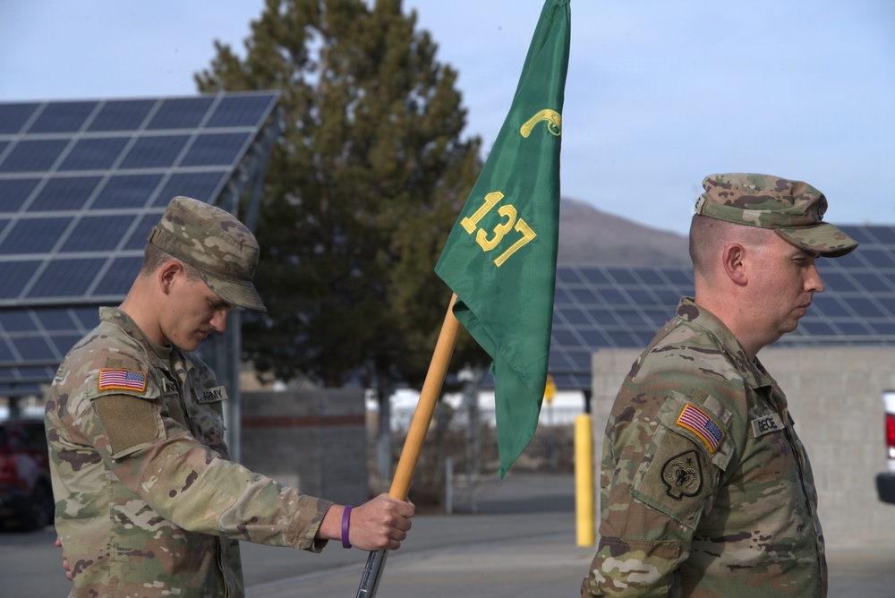 Headline Handoff: The 137th Military Police Detachment Executes Change of Responsibility