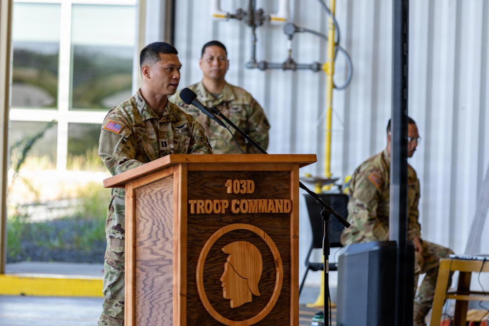 B Co 2-211th Change of Responsibility Ceremony