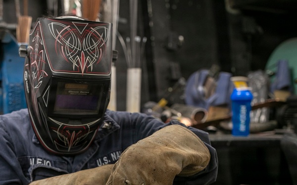 Hinge Repair Aboard USS Tripoli