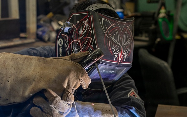 Hinge Repair Aboard USS Tripoli