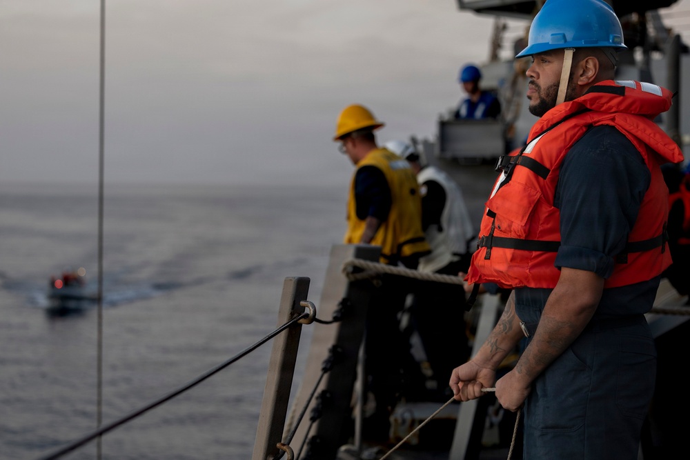 USS Delbert D. Black (DDG 119) Conducts Small Boat Evolution