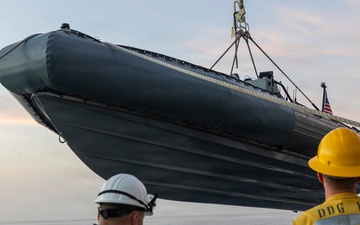 USS Delbert D. Black (DDG 119) Conducts Small Boat Evolution
