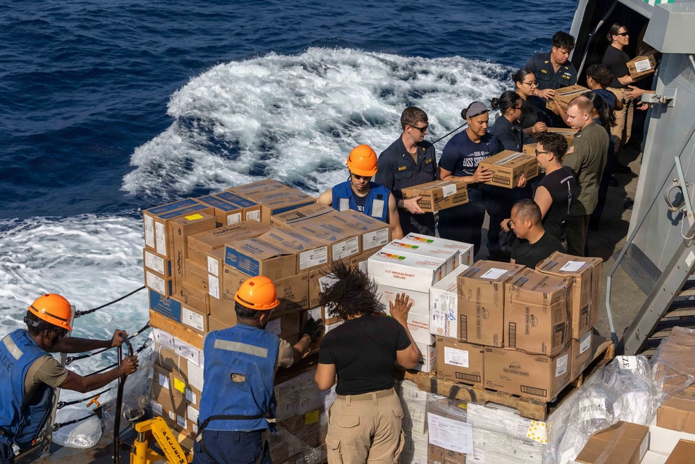 Spruance conducts routine operations