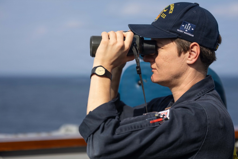 Spruance conducts routine operations