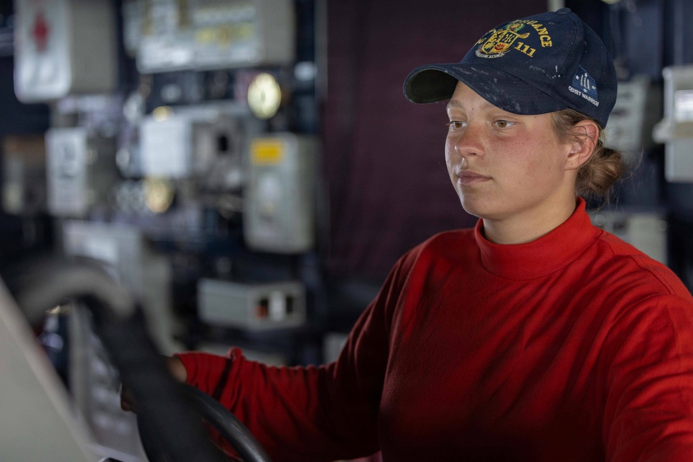 Spruance conducts routine operations