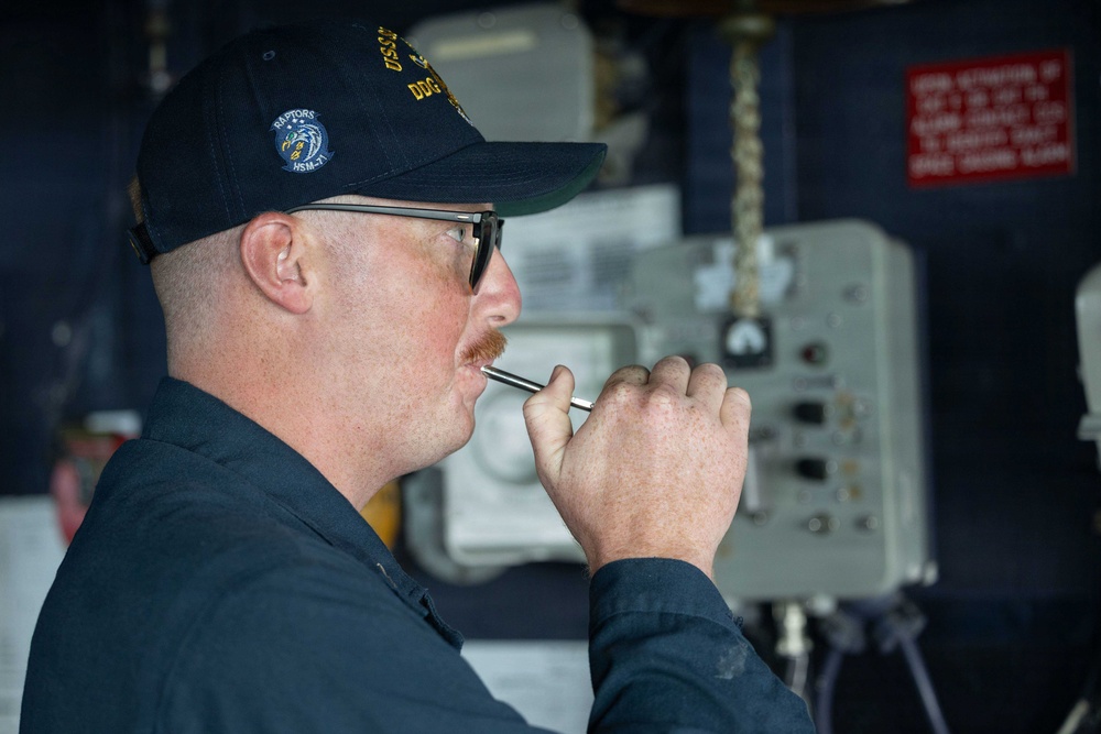 Spruance conducts routine operations