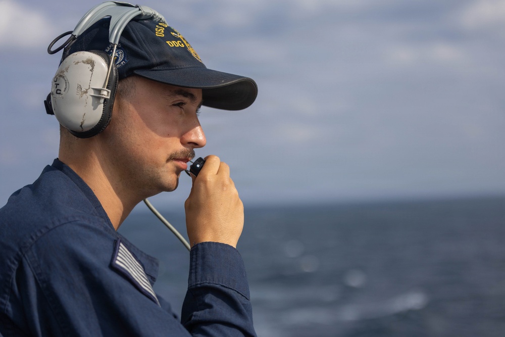 Spruance conducts routine operations