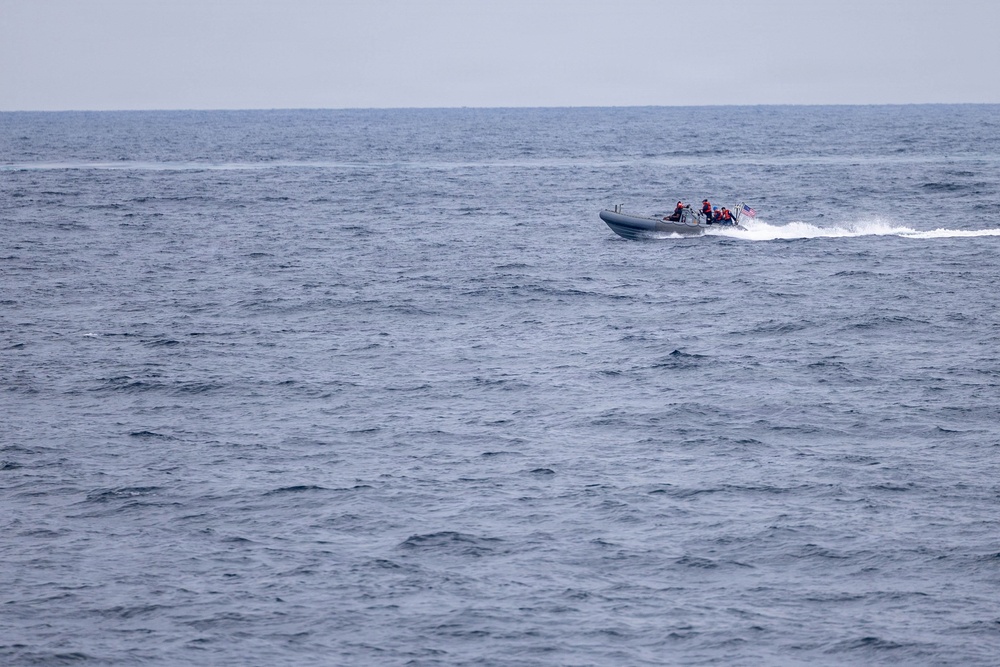 Spruance conducts routine operations