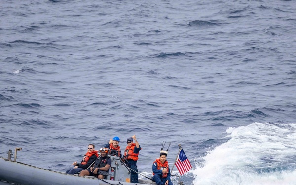 Spruance conducts routine operations