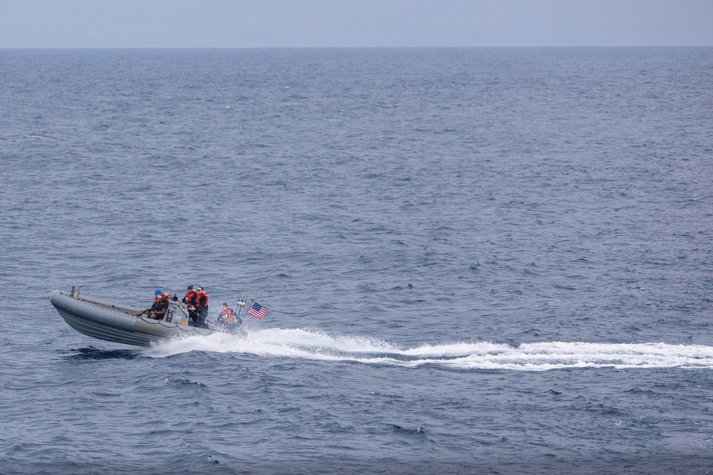 Spruance conducts routine operations