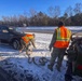 678th Air Defense Artillery Brigade vehicle-recovery team assist a stranded vehicle during Winter Storm Gianna&amp;#xA;