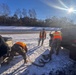 678th Air Defense Artillery Brigade vehicle-recovery team assist a stranded vehicle during Winter Storm Gianna&amp;#xA;