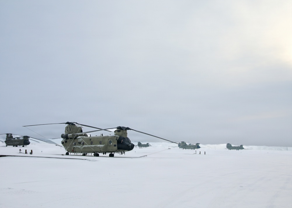 Snowy CH-47s