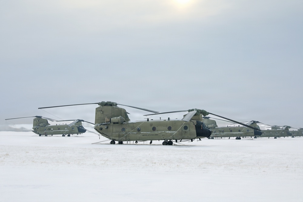 Snowy CH-47s