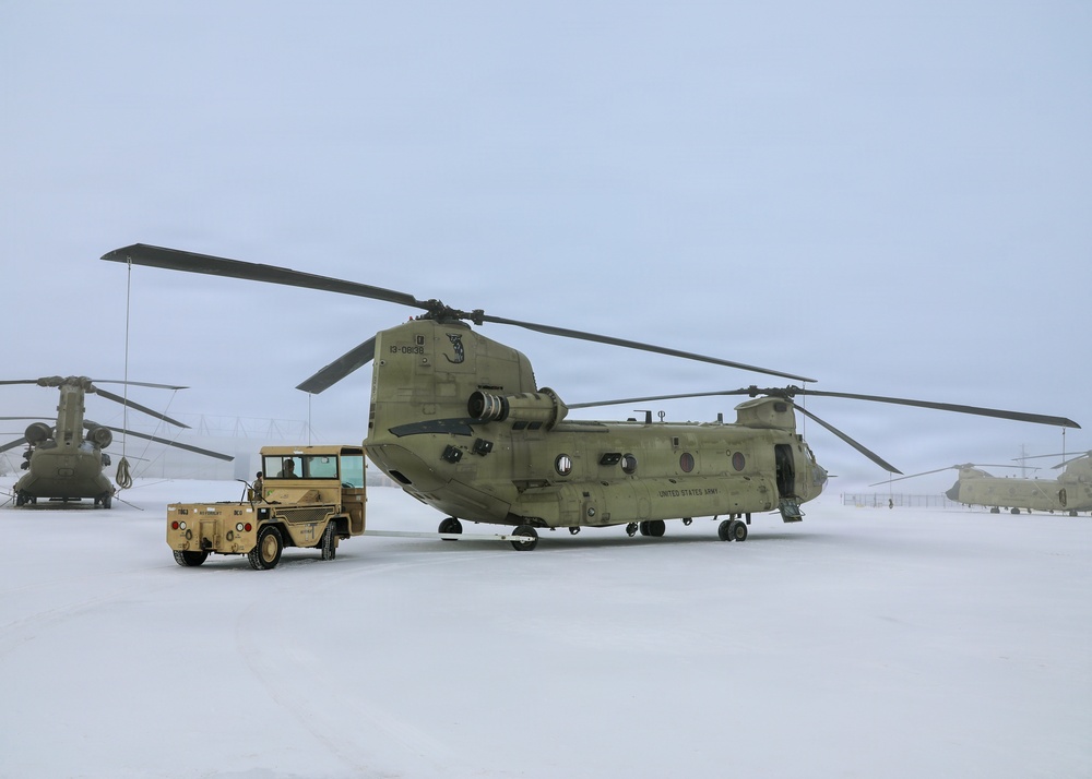 Snow on the Flightline