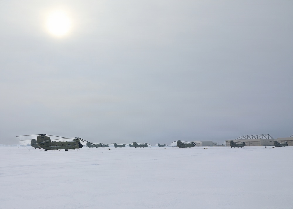 Snowy CH-47s