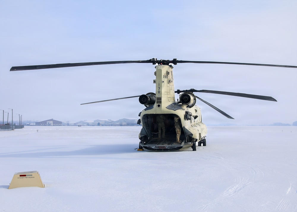 Snow on the Flightline