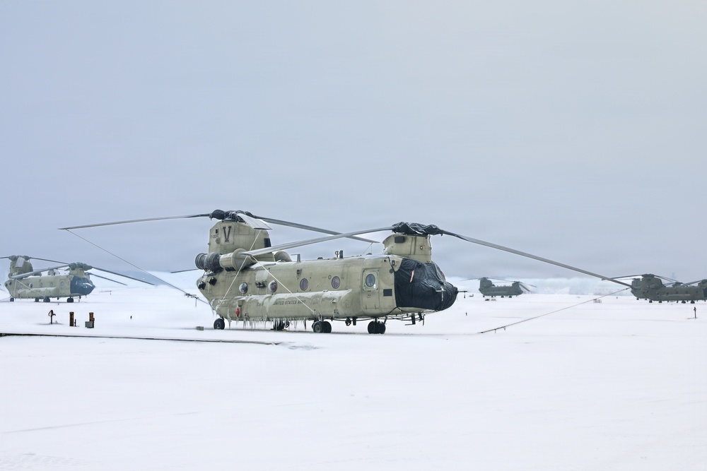 Snowy CH-47s
