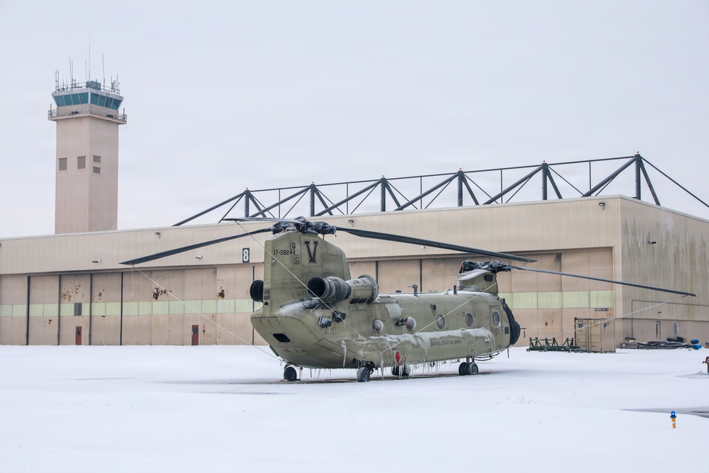 Snowy CH-47s