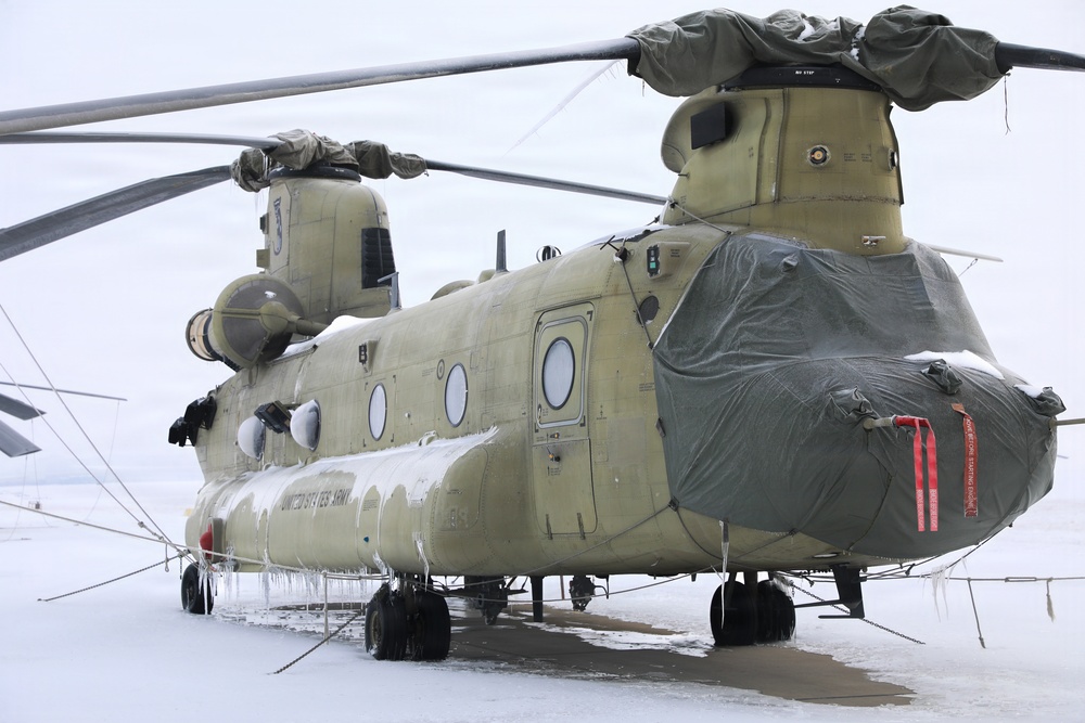 Snowy CH-47s