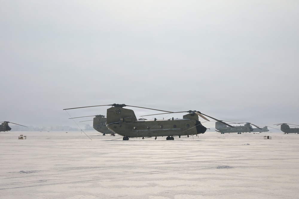 Snowy CH-47s