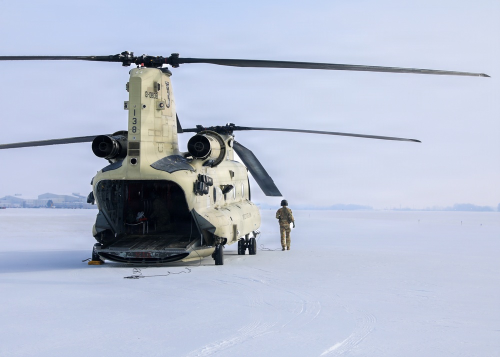 Snow on the Flightline